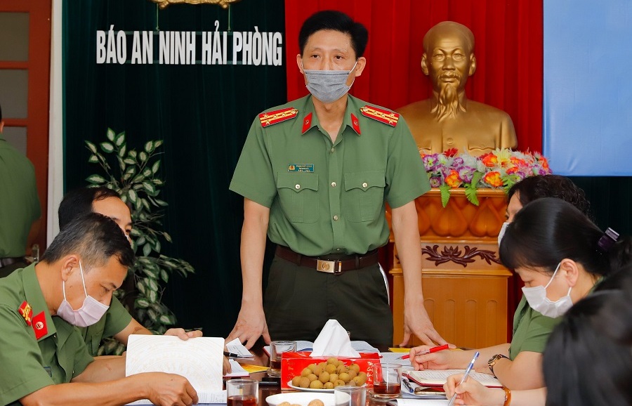 CATP kiểm tra công tác 6 tháng tại Phòng PX04 (Chuyên đề An ninh Hải Phòng)